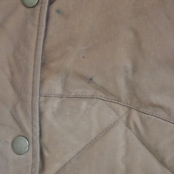 LL Bean Ladies' Treated Quilted Cotton Down Vest Small - Picture 10 of 12